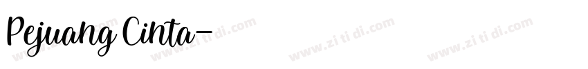 Pejuang Cinta字体转换